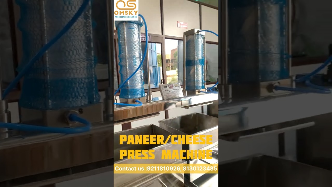 Paneer/Cheese Press Making Machine #tofu #paneer #cheese #machinemanufacturer #factory #fmcg
