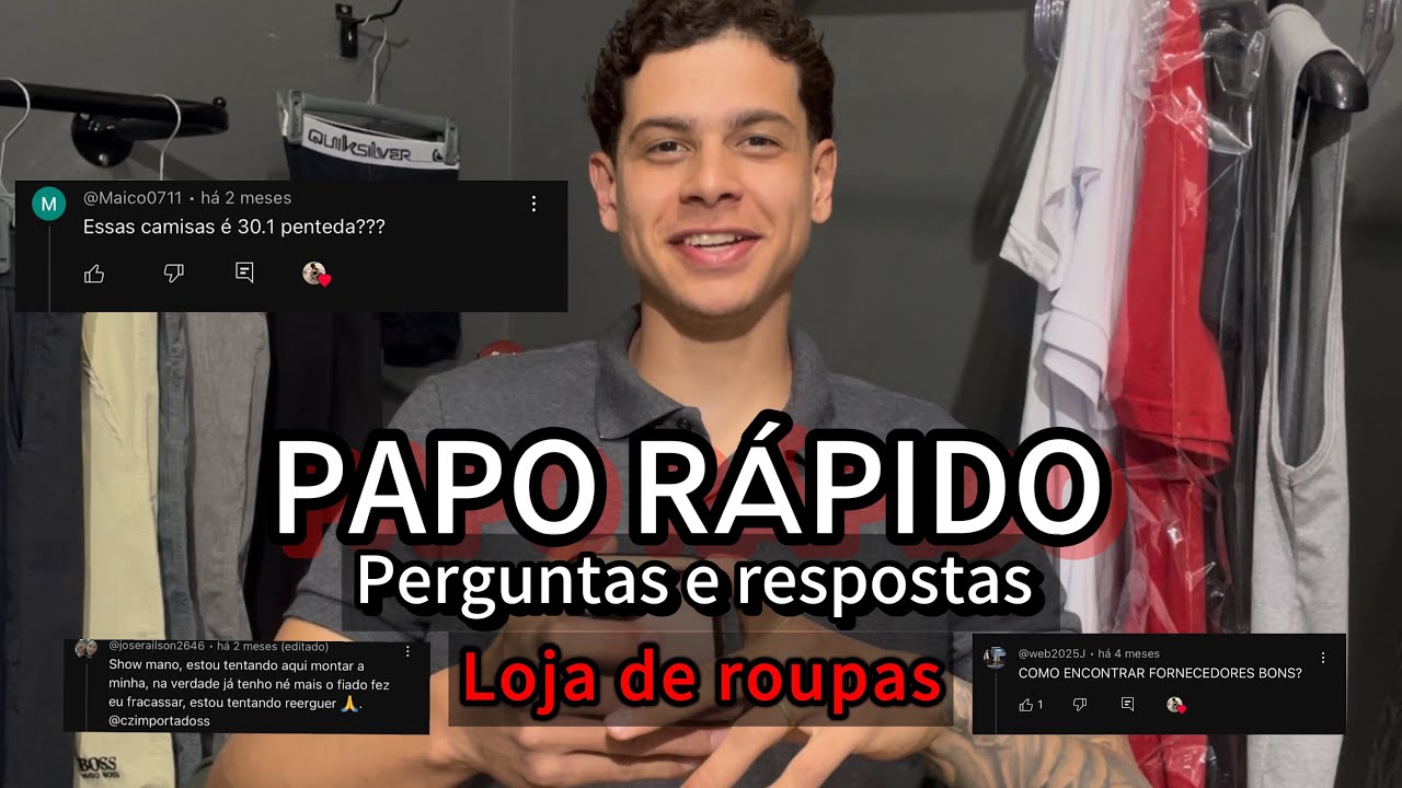 VENDER FIADO? (Perguntas e respostas loja de roupas)