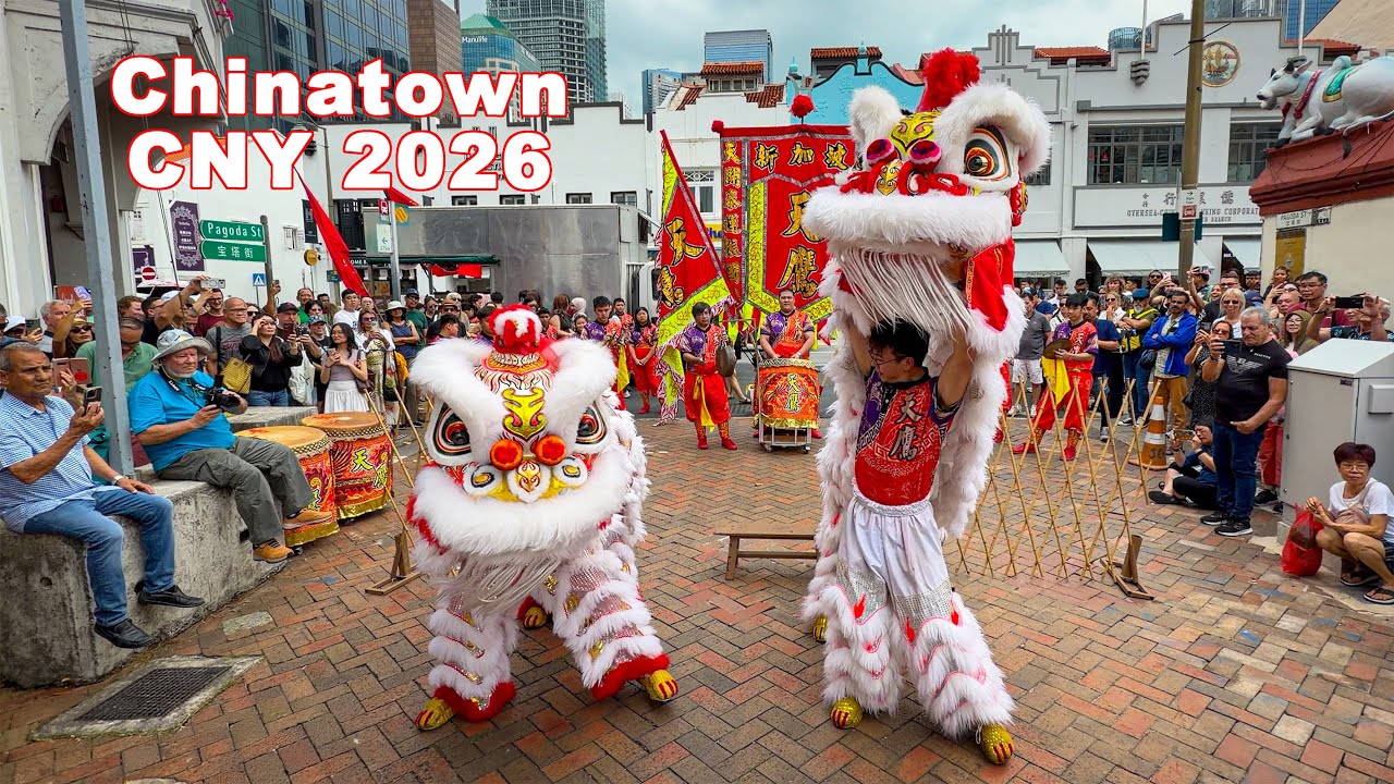 Lion Dance - CNY 2026 Chinatown Singapore - Tian Eng