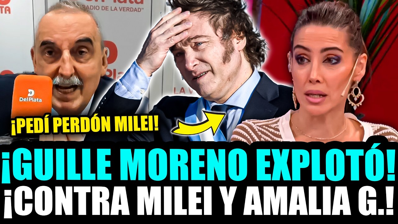 ¡GUILLERMO MORENO EXPLOTÓ CONTRA MILEI Y AMALIA GUIÑAZU POR MENTIR!