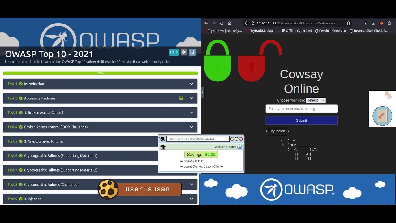 Десять лучших угроз OWASP — пошаговое руководство TryHackMe 2021 года — практическое руководство ...