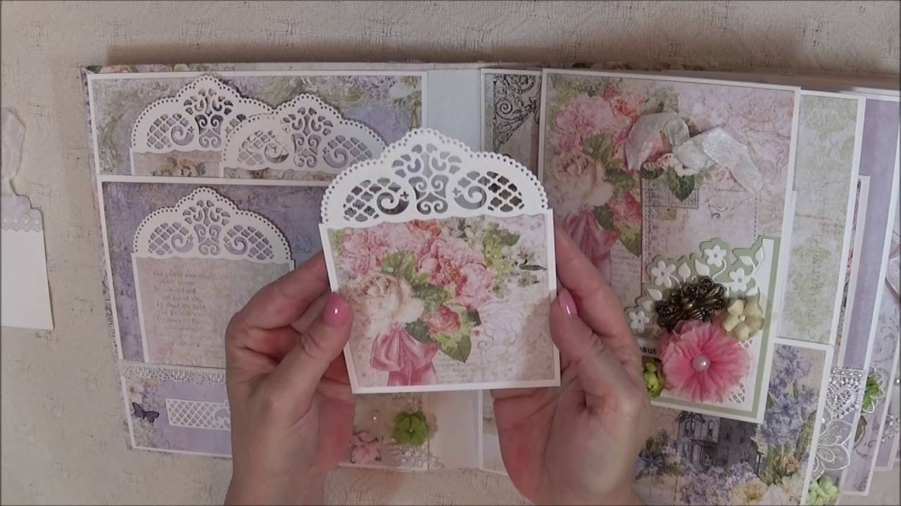 **SOLD**Custom Order Mini Album - Blue Fern Studio Courtship Lane
