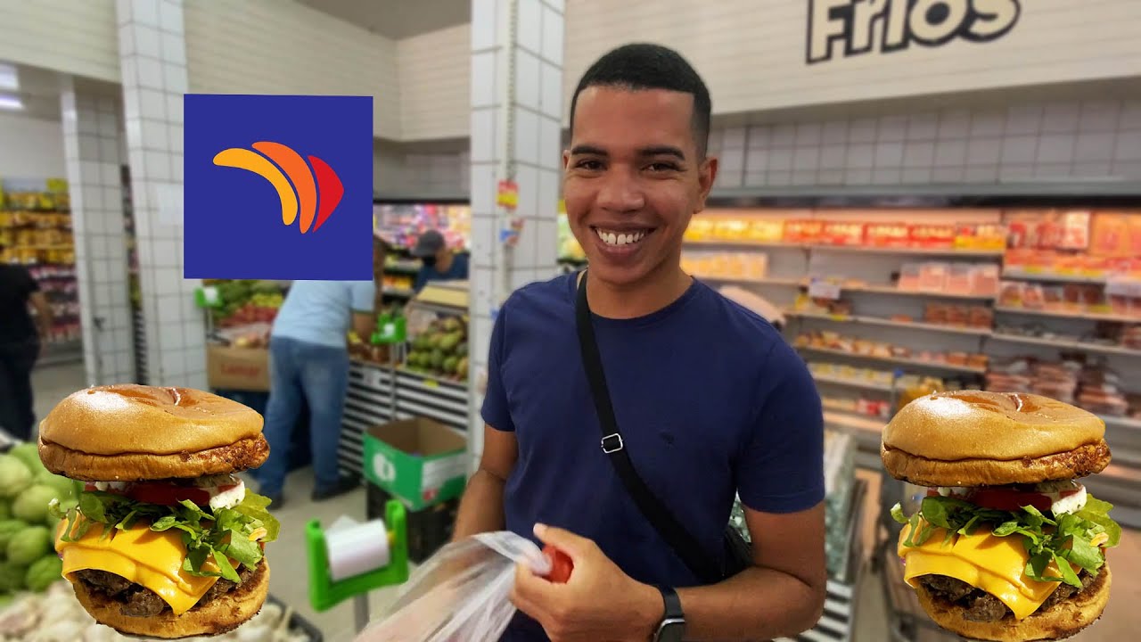 Fazendo HAMBÚRGUERES com produtos do BEMAIS supermercado em João Pessoa