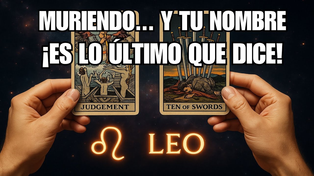 LEO♑🚑🤐ESTÁN EN EL HOSPITAL Y MENCIONAN TU NOMBRE🚨 NO SE VAN A RECUPERAR NUNCA DE ESTA ENFERMEDAD