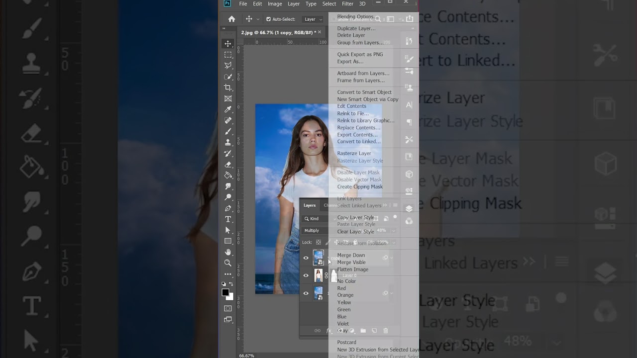 How to make projector effect in Adobe Photoshop