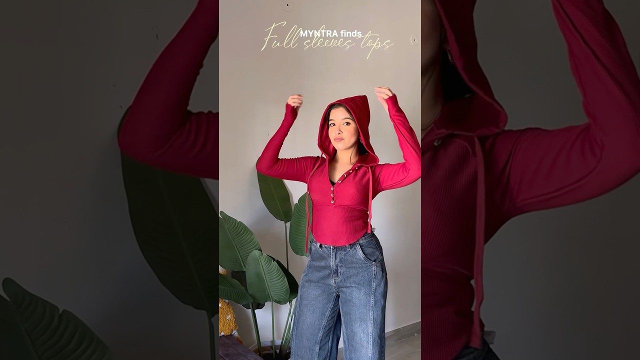 Myntra Full sleeves tops haul under budget #myntratop #youtubeshorts #shortsfeed