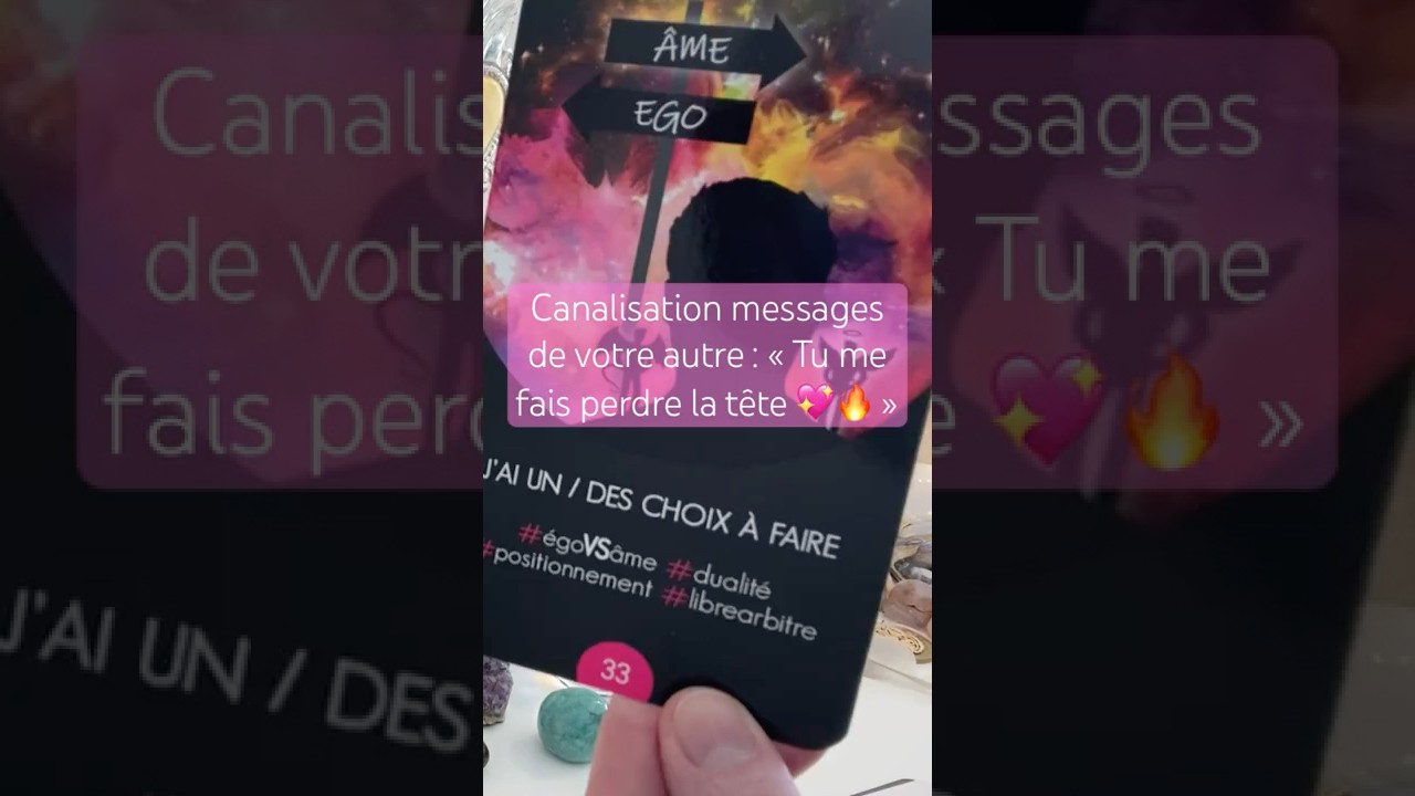 Canalisation messages de votre autre : &laquo;&nbsp;Tu me fais perdre la t&ecirc;te 💖🔥&nbsp;&raquo; #FJ #tiragesentimental