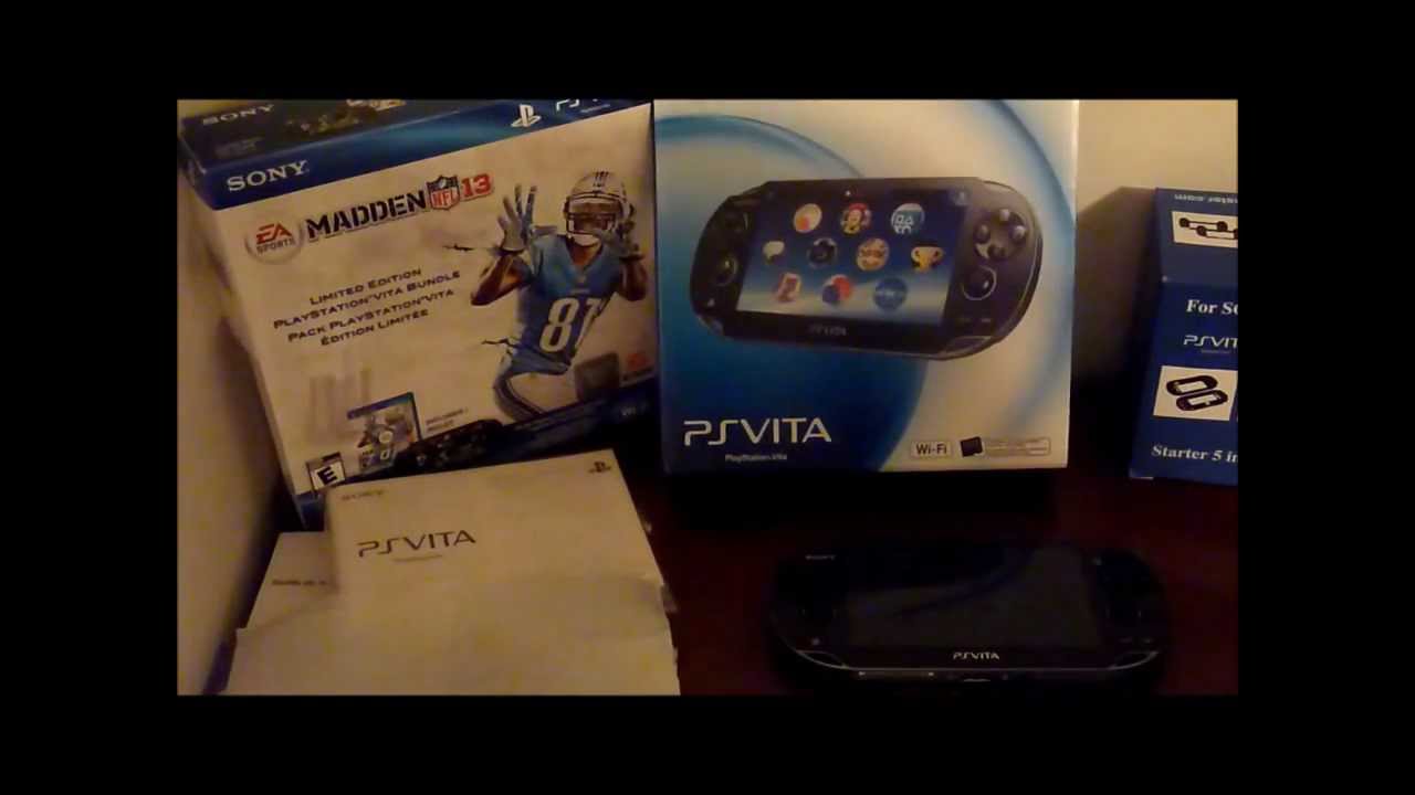 Unboxing Madden NFL 13 PS Vita Wi-Fi Bundle Limited Edition