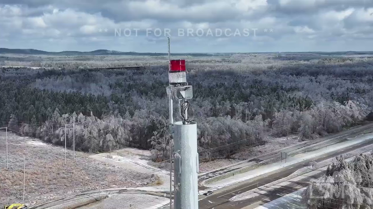 01-26-2026 Burnsville, MS - Drone - Icy Disaster