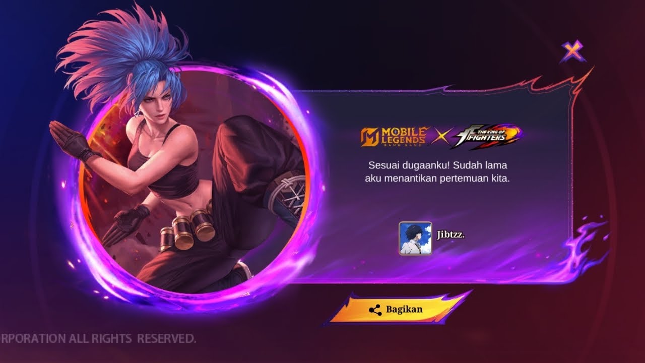 SPIN SKIN KARINA LEONA KOF #mobilelegends #mobilelegendsindonesia 