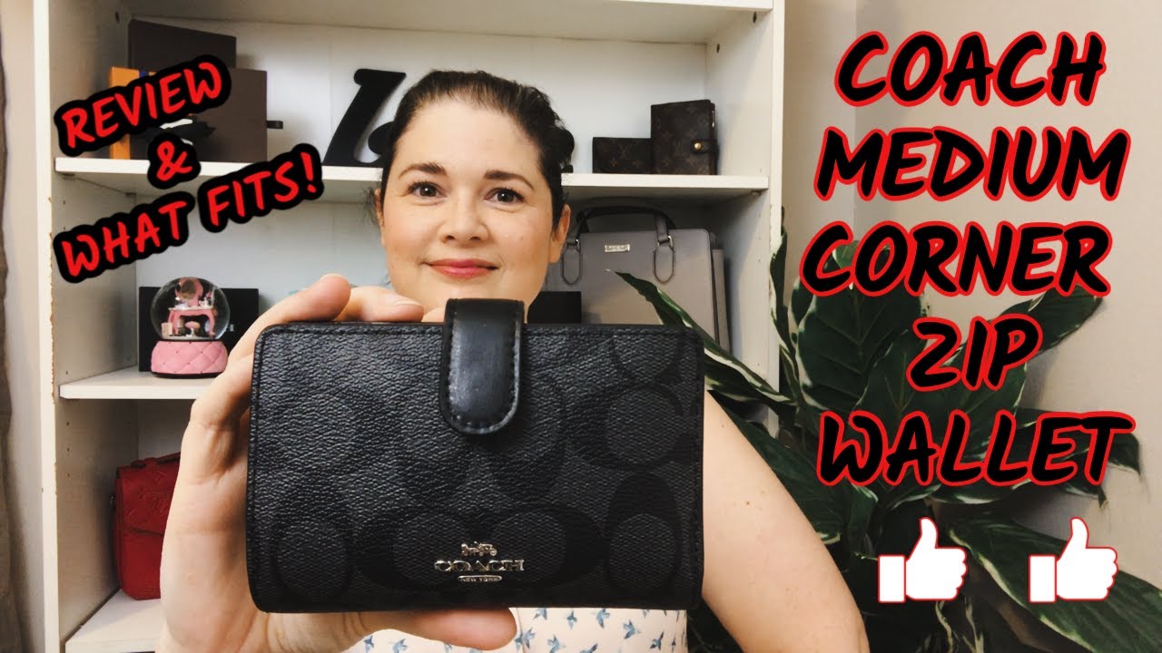Coach Medium Corner Zip Wallet Review & What Fits | #Coach