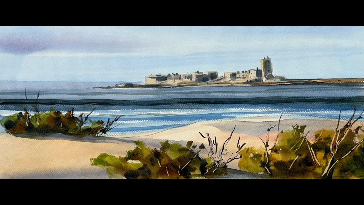 Taller acuarela   75   Juan Mieres   Playa La Barrosa   Cádiz