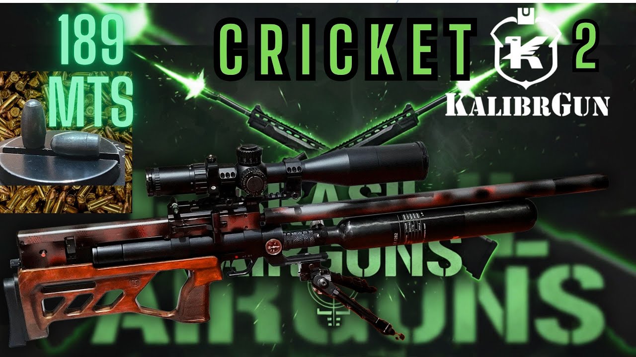 CRICKET 2 CANO 700MM TESTE DE NOVOS SLUG 34GN
