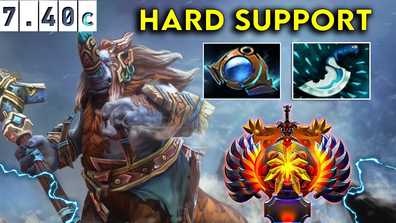 Magnus Immortal Hard Support - Dota 2 Patch 7.40c Pro Pub Gameplay