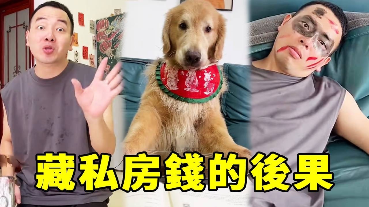 毛爸竟然背著毛媽藏私房錢，四毛靈機一動一招就讓毛爸當場下跪道歉！你們猜毛爸把錢藏在哪裡了？【起错名的四毛】