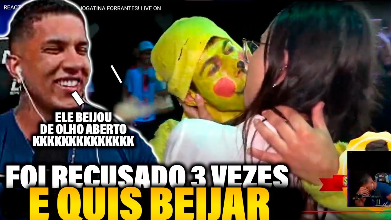 HUDSON REAGINDO FOI RECUSADO 3 VEZES E QUIS BEIJAR