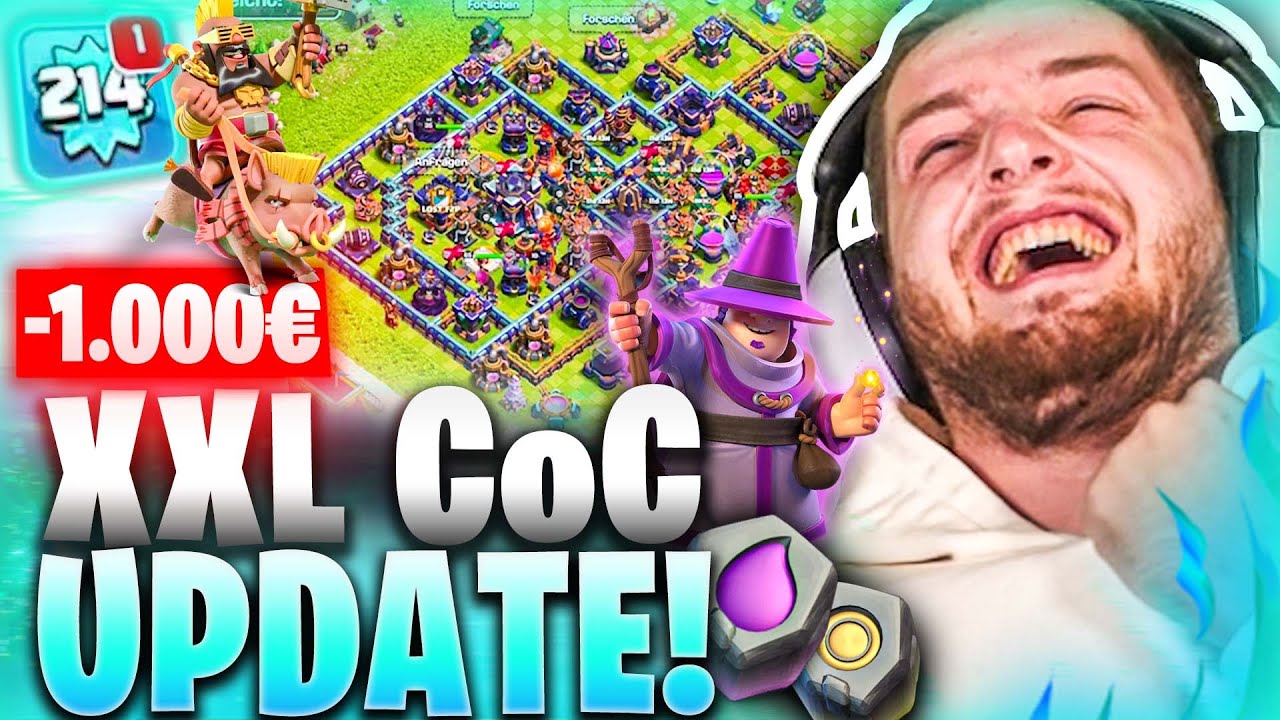 💸😍1.000€ für MAXED Dorf! - NEUE TRUPPEN & UPGRADES! | CLASH of Clans MEGA SUMMER Update!