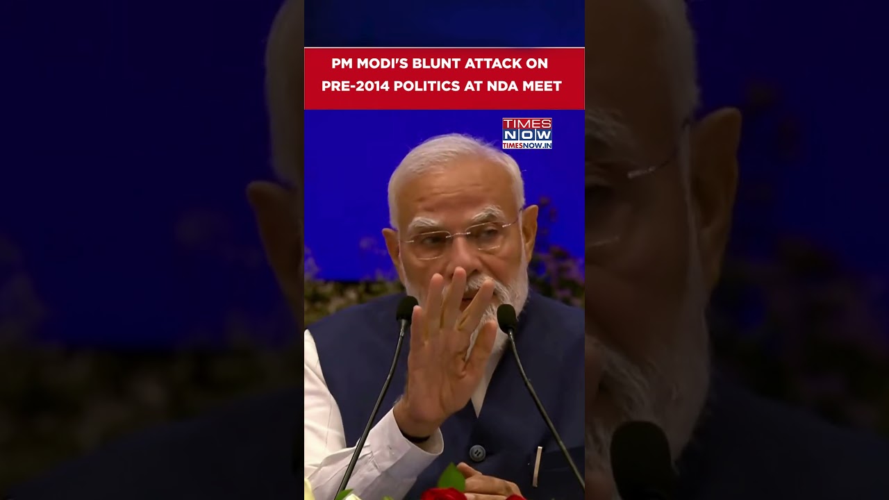 Modi's Big Attack At NDA Meet: India Suffered Through Years Of Instability Before 2014 #shorts