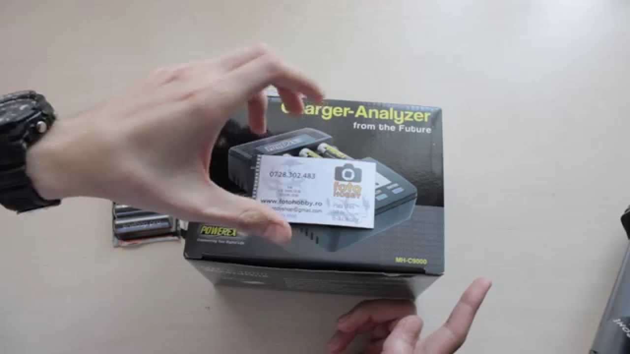 Powerex MH-C9000 charger-analyzer de la MAHA prezentare in limba romana