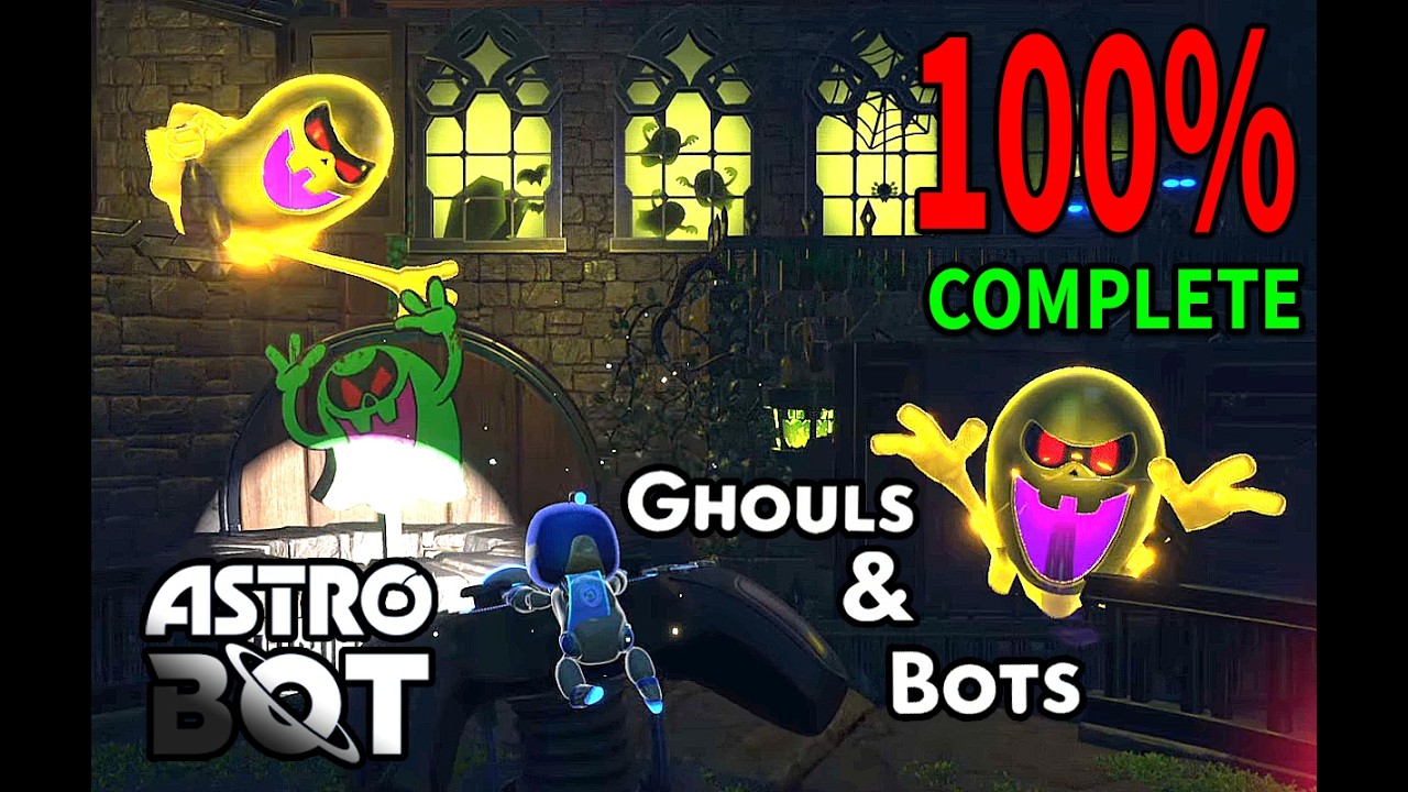 Astro Bot | Ghouls & Bots (Духи і Боти) - 100% Walkthrough (All Bots & Puzzle Pieces) | PS5 Gameplay