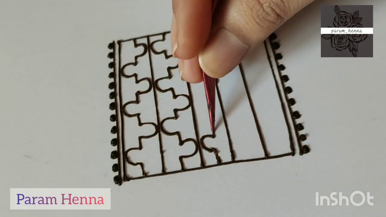 Different types of grids Part 2 | Param Henna | Henna tutorial | Latest Mehndi Grid Designs |