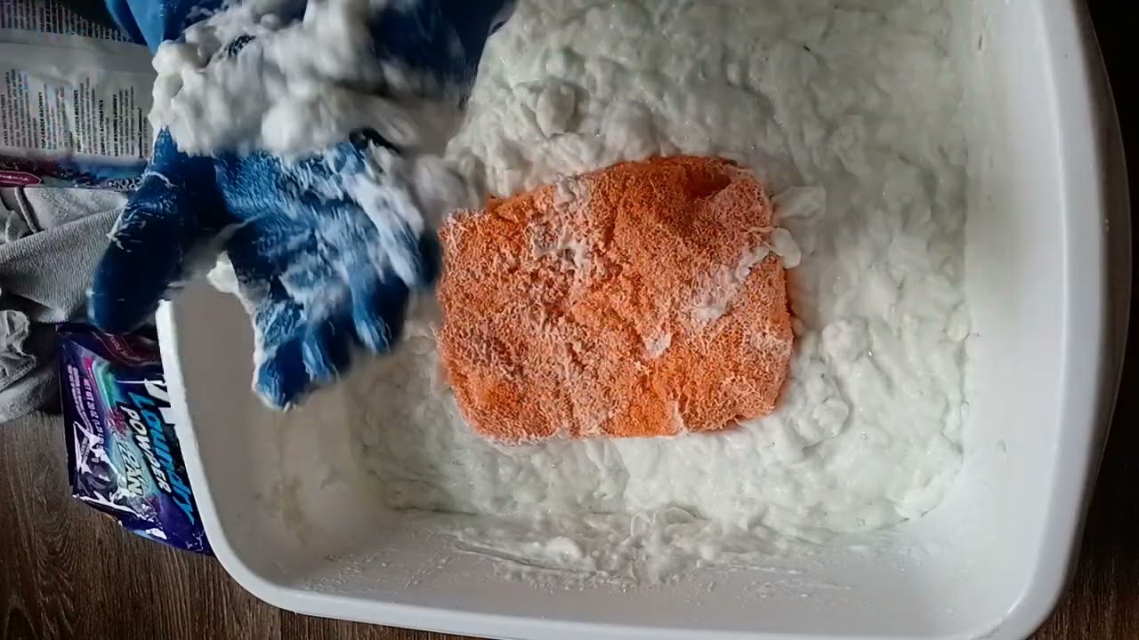 Soaked Soap to Laundry Mix 