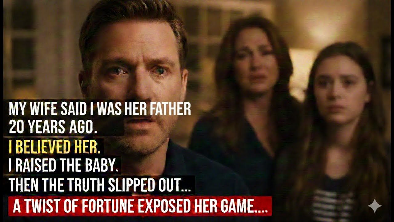 My Wife lied to me that I was her father 20 years ago-A twist of fortune exposed her game..