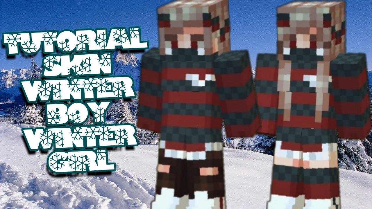 TUTORIAL: Skin Winter Boy / Winter Girl (Pixel Gun 3D) - Free Copy❄️