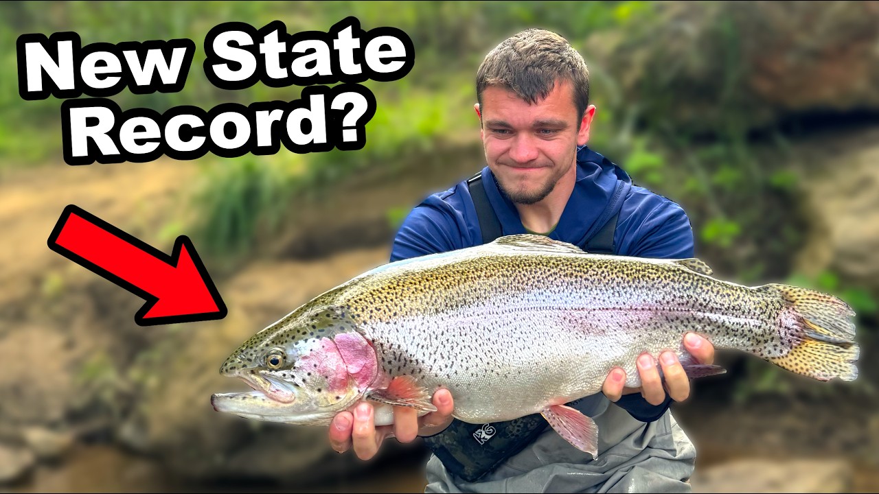 I Caught a Giant 11 Pound Rainbow Trout!