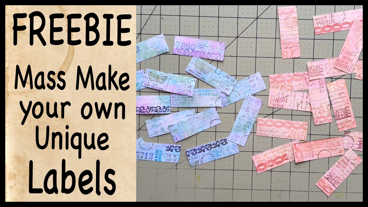 FREEBIE ALERT: Mass Make Labels - Just add your own Stamps and Cut-Out