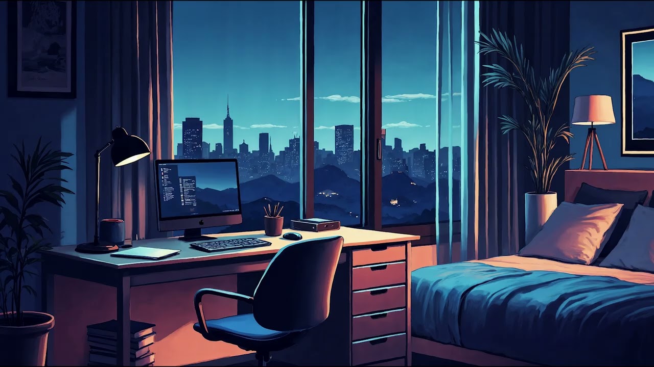 Late Night Lo-Fi Jazz — Quiet Room & Peaceful Vibes 🌙