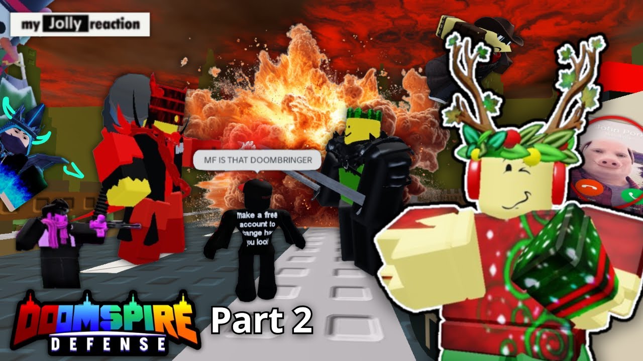 Doomspire Defense Rerun Update Review! 🎅🎄 Admin Abuse With Devs II - Santa's Factory Return!