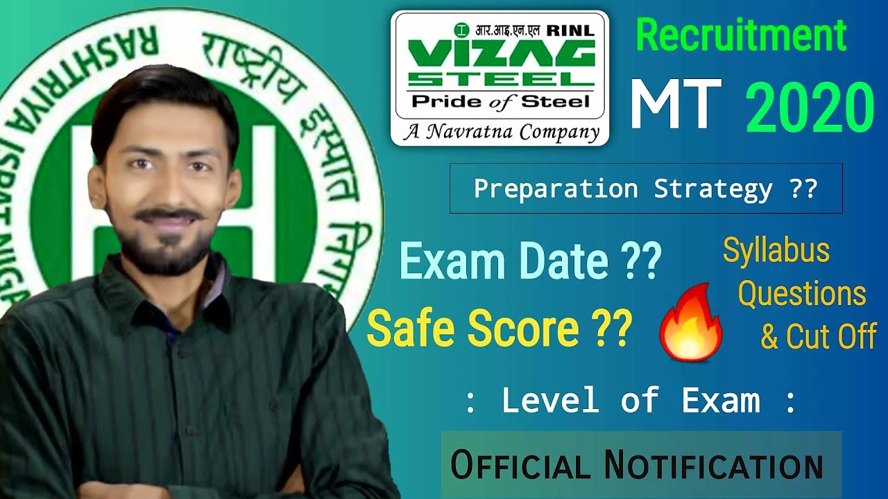 VIZAG STEEL MT 2020 🔥 Safe Score ? Exam Date ? Syllabus ? Level of Exam ? Strategy to CRACK it 🙏