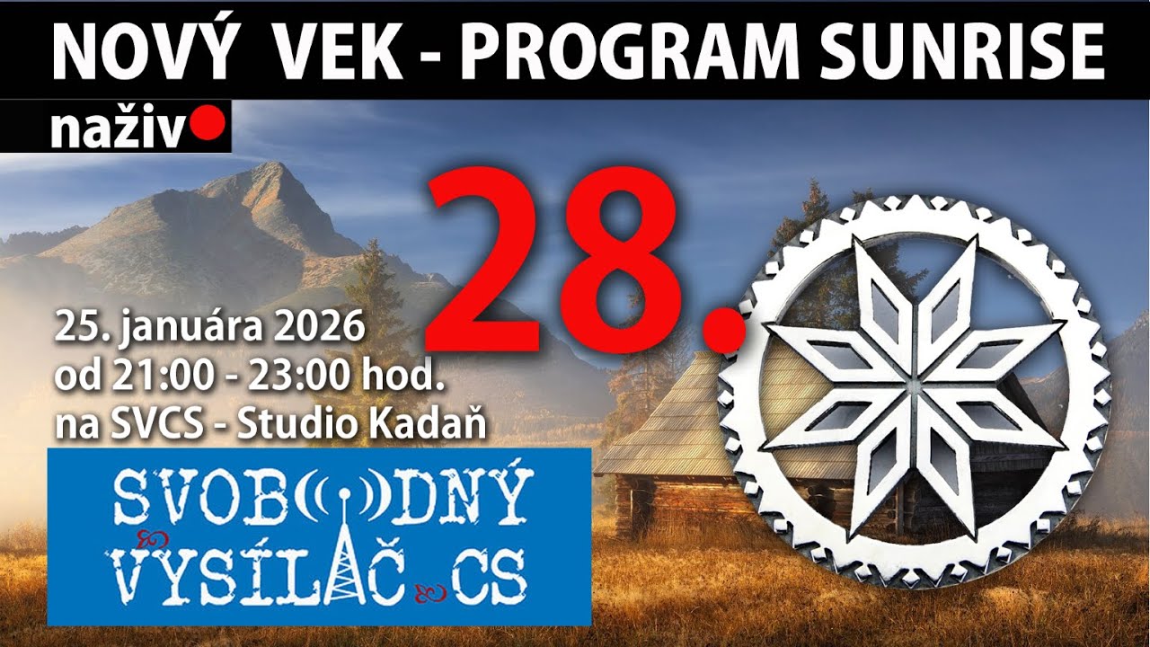 Relácia 28 | NOVÝ VEK – Nová kultúra a družstevná cesta k slobodnej ekonomike; 25.1.2026