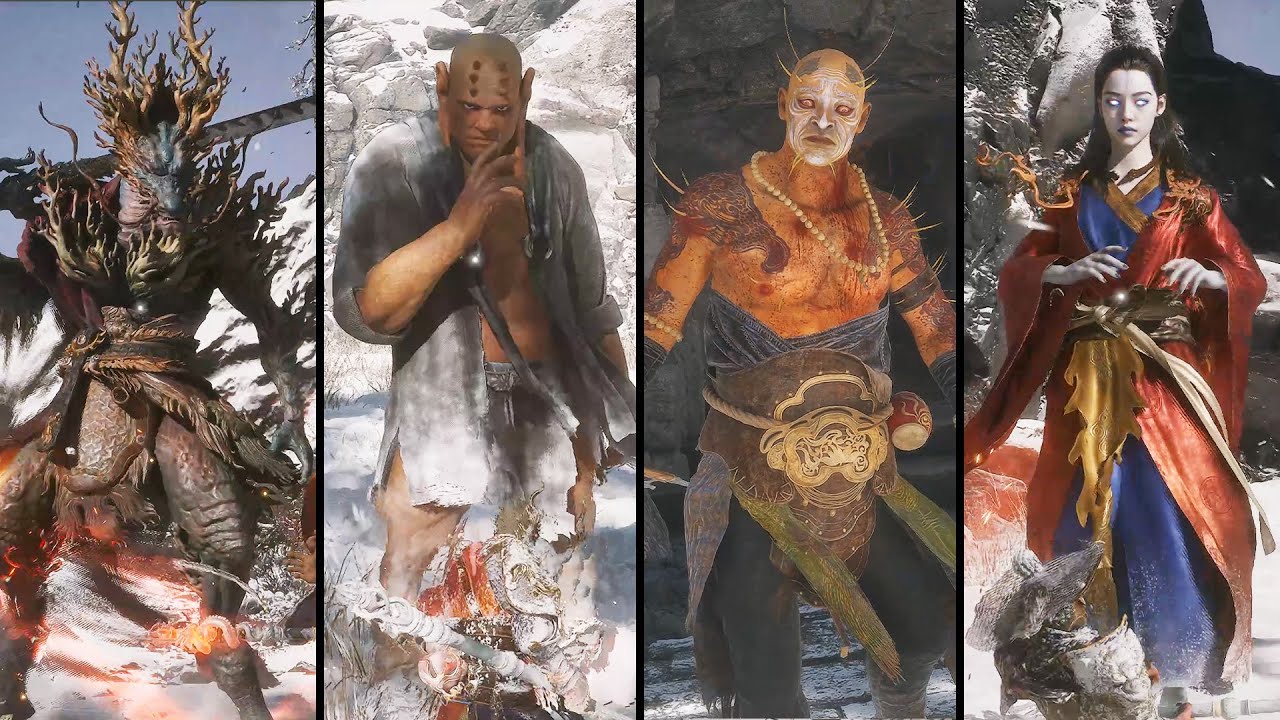 All Boss Fights Chapter 3 Black Myth Wukong