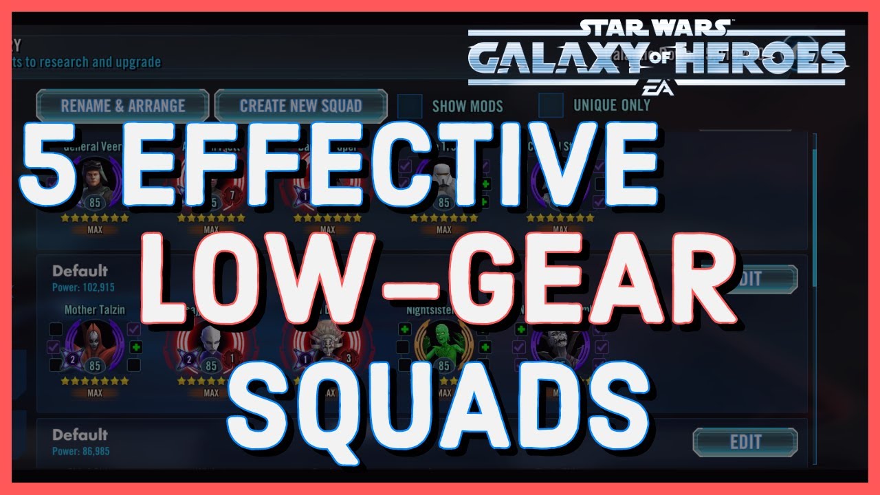 5 EFFECTIVE LOW-GEAR SQUADS FOR OFFENSE AND DEFENSE