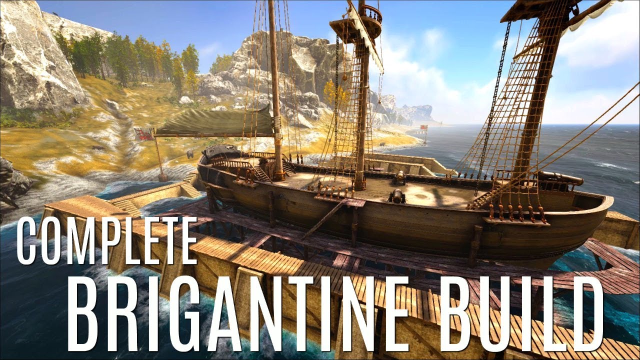 FULL BRIGANTINE BUILD and Design - Official Atlas PVP (E6)