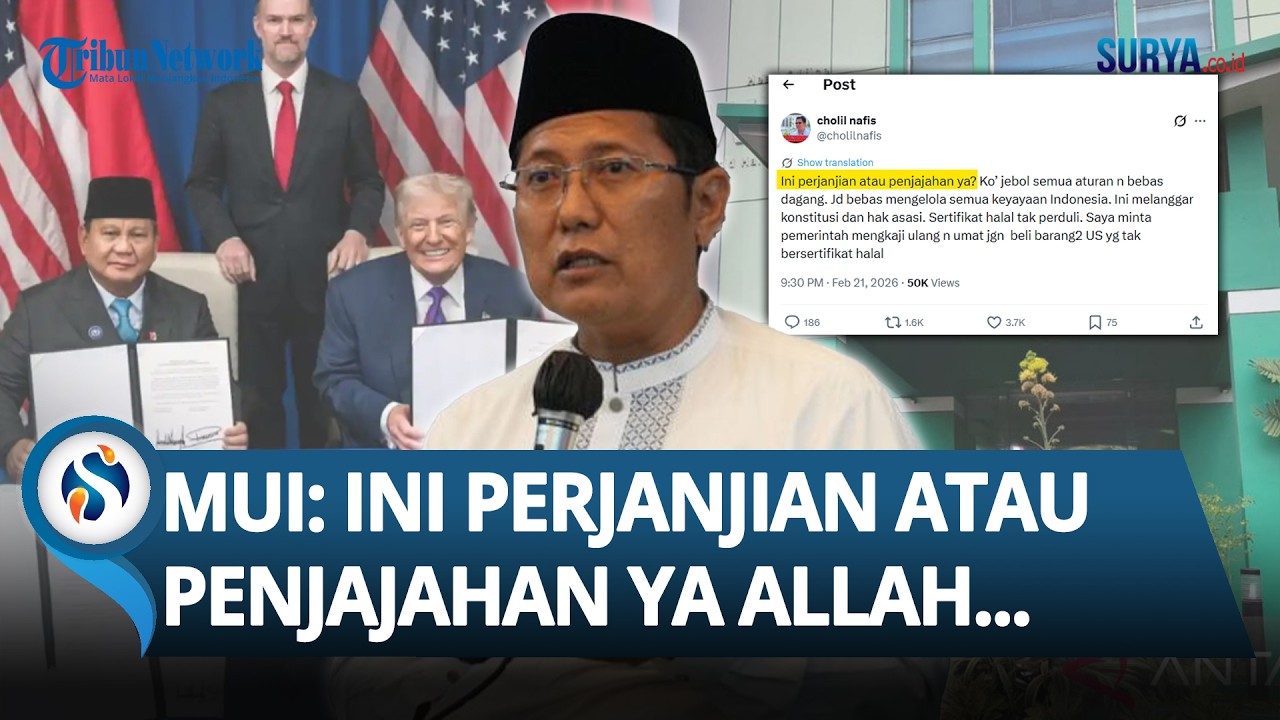 REAKSI MUI soal Produk AS Masuk ke RI Tak Perlu Sertifikasi Halal: Perjanjian atau Penjajahan?