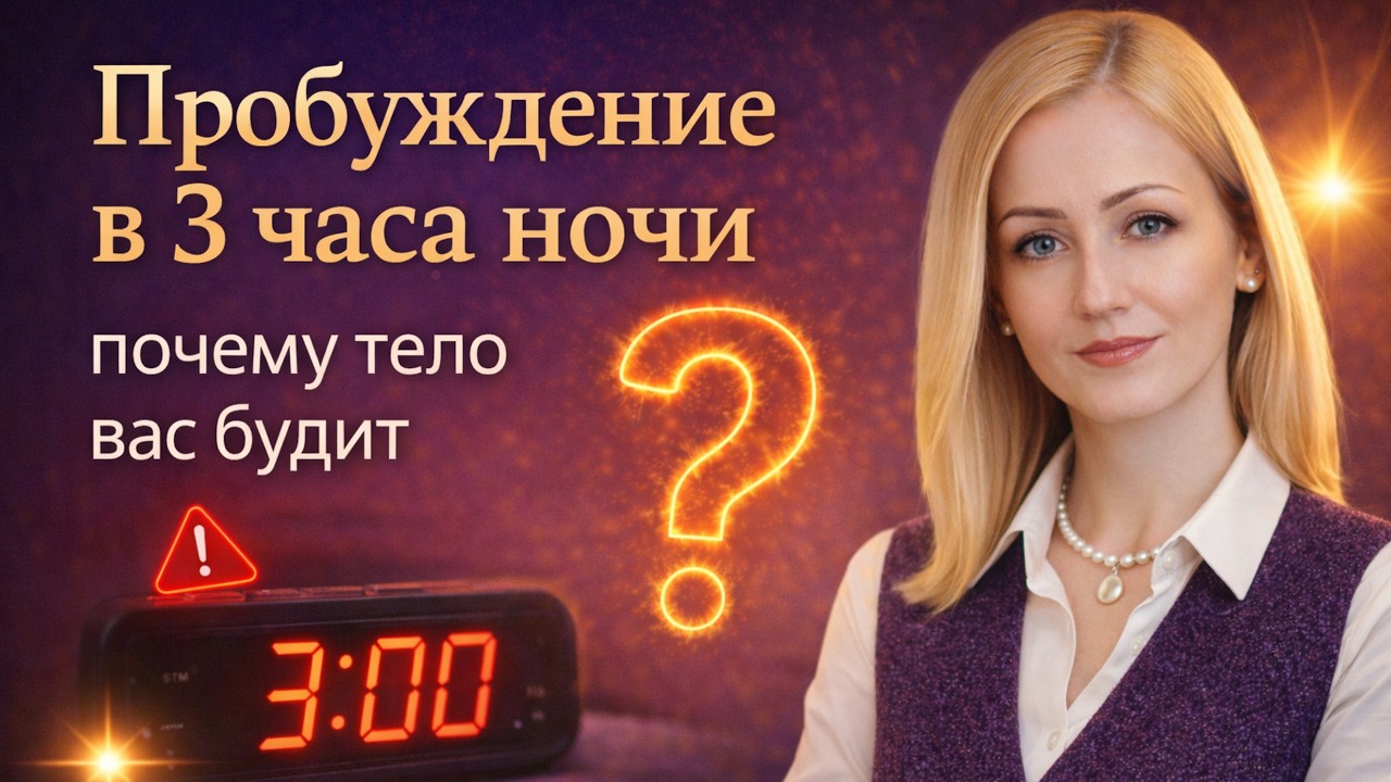 Пробуждение в 3 часа ночи. Что это значит и что с этим делать?