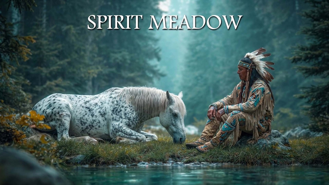 Spirit Meadow | Native American Flute Music with Forest River Peace for Anxiety Relief & Deep Sleep