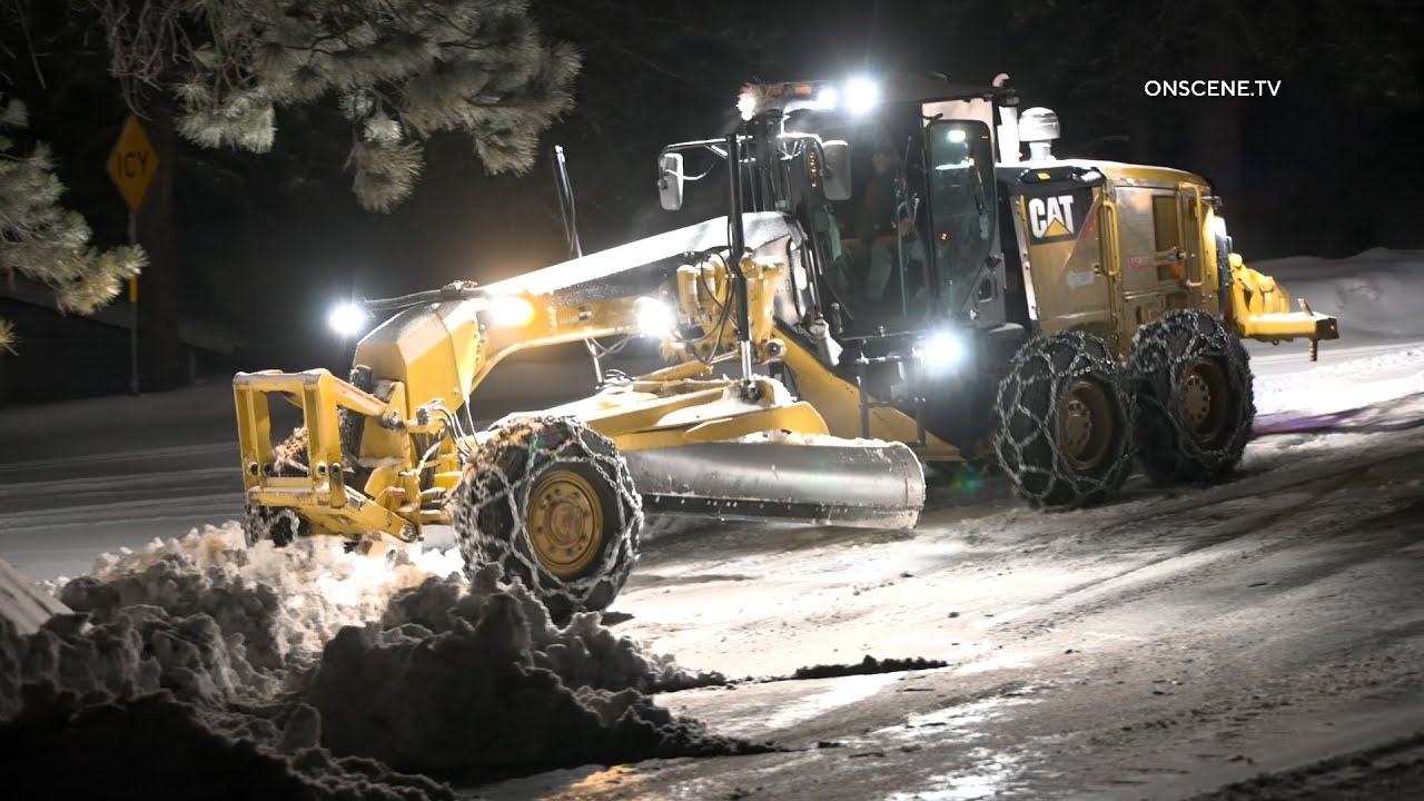 Snow Storm Blasts San Bernardino Mountains