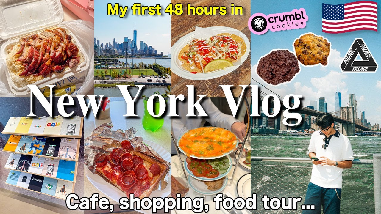NYC Vlog🇺🇸48 hours in New York City｜shopping, Cafe hopping, hidden gems, crumbl cookie, Times Square