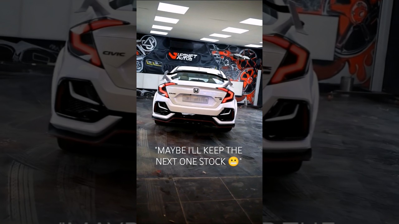 From Stock to WOW! 💯 #HondaCivic modified in #Delhi #Gurgaon #Noida 🔥 #JDM #CarLovers