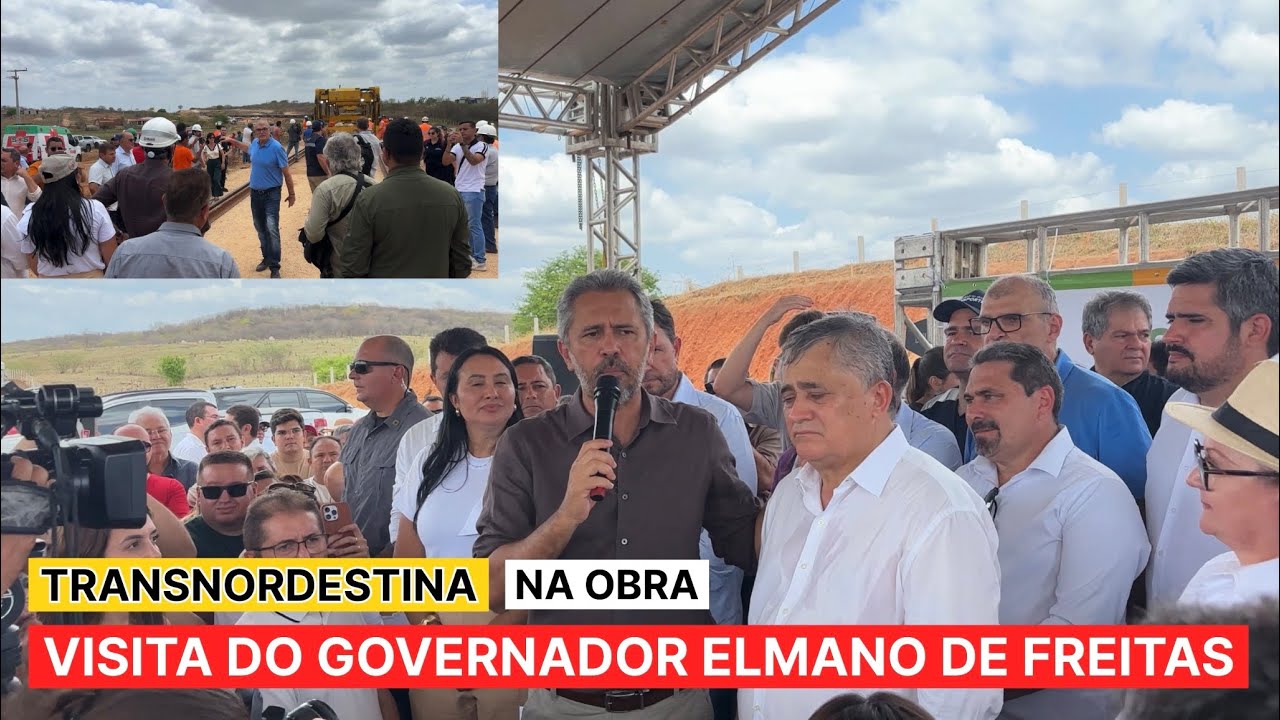 Obras Transnordestina Visita do Governador Elmano de Freitas em Piquet Caneiro 30/01/26.