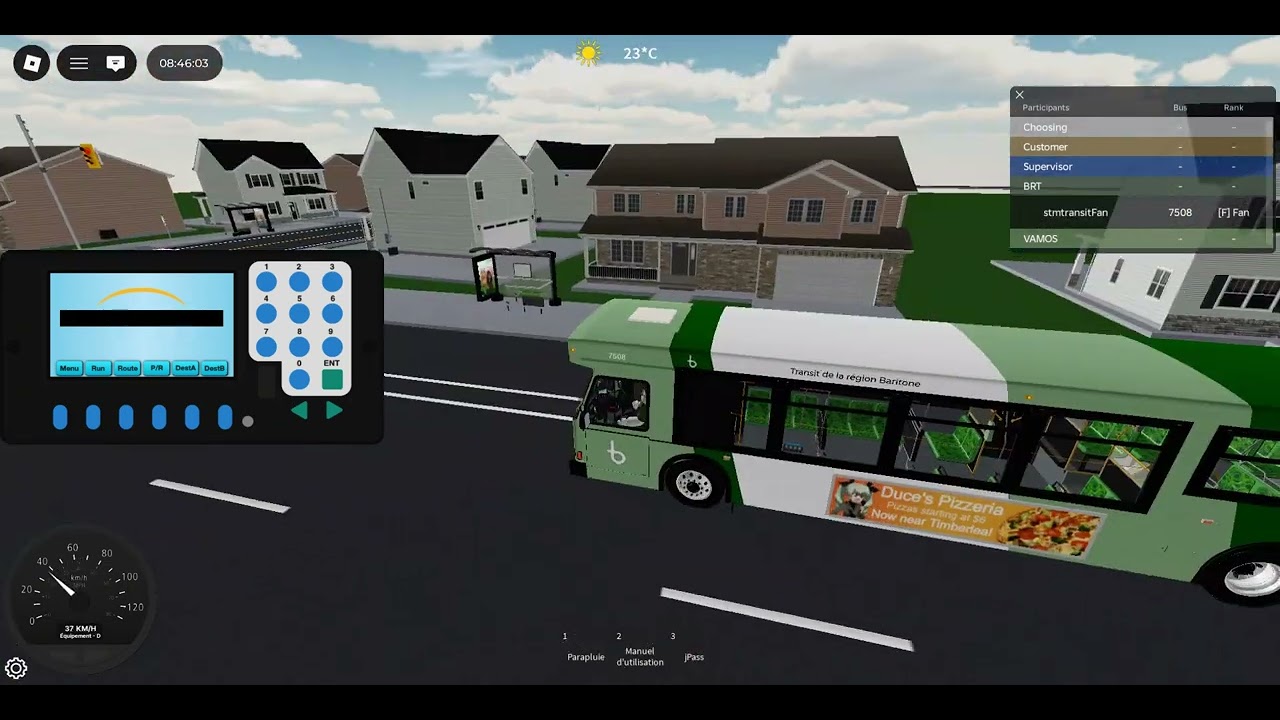 Simulateur de bus VAMOS: Baritone Region Roblox 2002 ORION VII OG Diesel 05.702 ON THE 40 7508