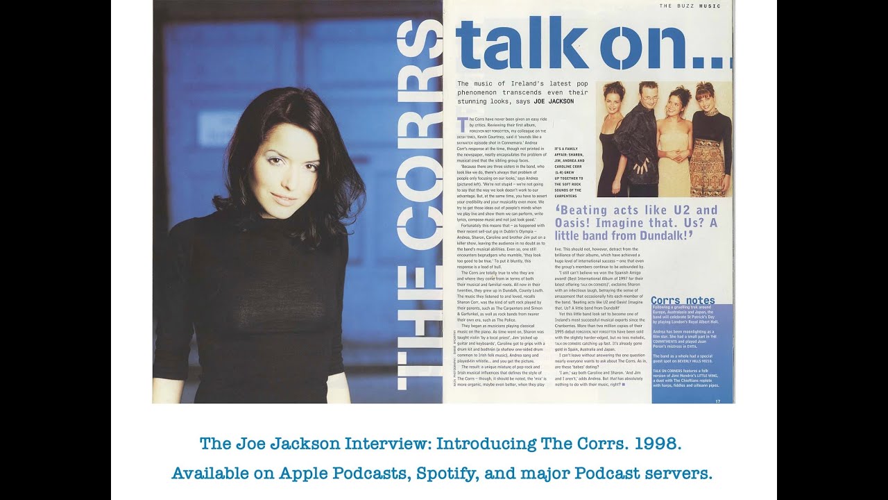 The Joe Jackson Interview: The Corrs. 1998