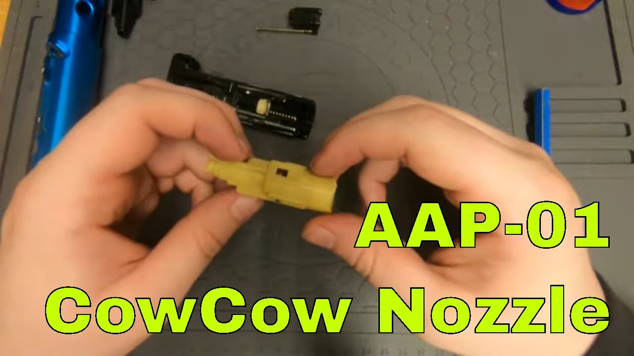 T025🔫 How to install CowCow enhance plastic nozzle set for AAP01 | Airsoft toy tech guide