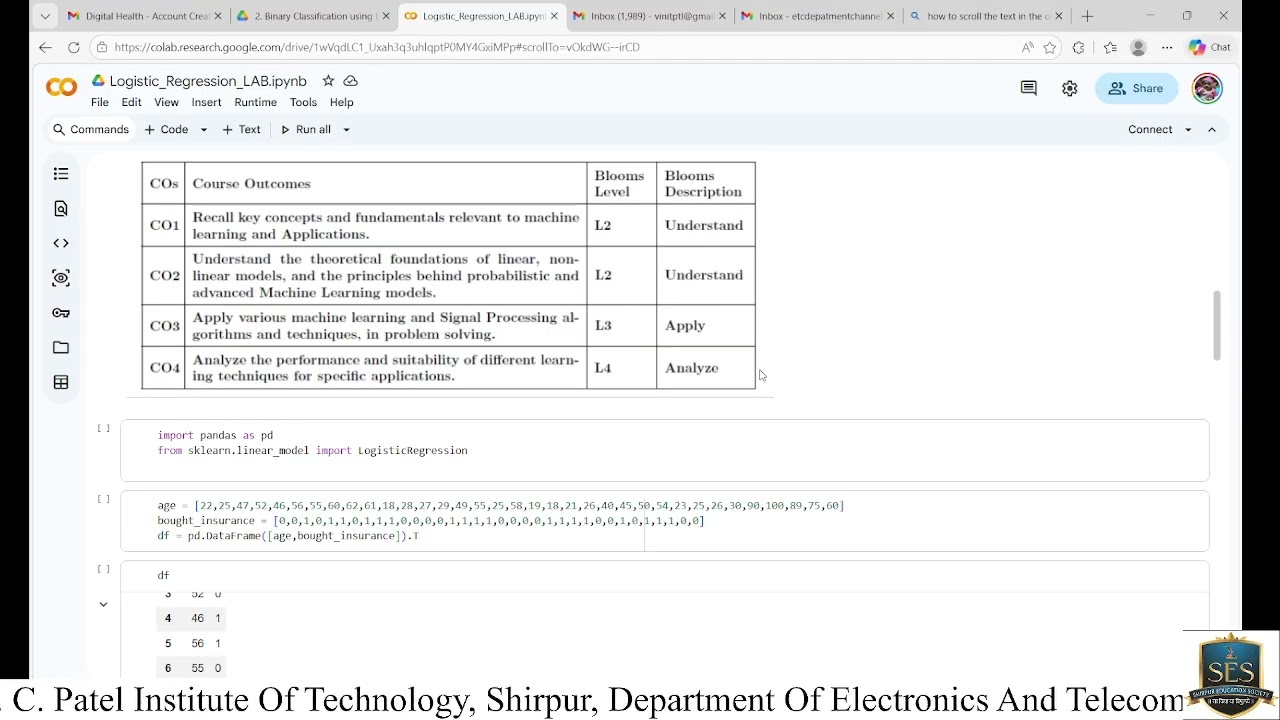 Machine Learning Practical - Logistic Regression