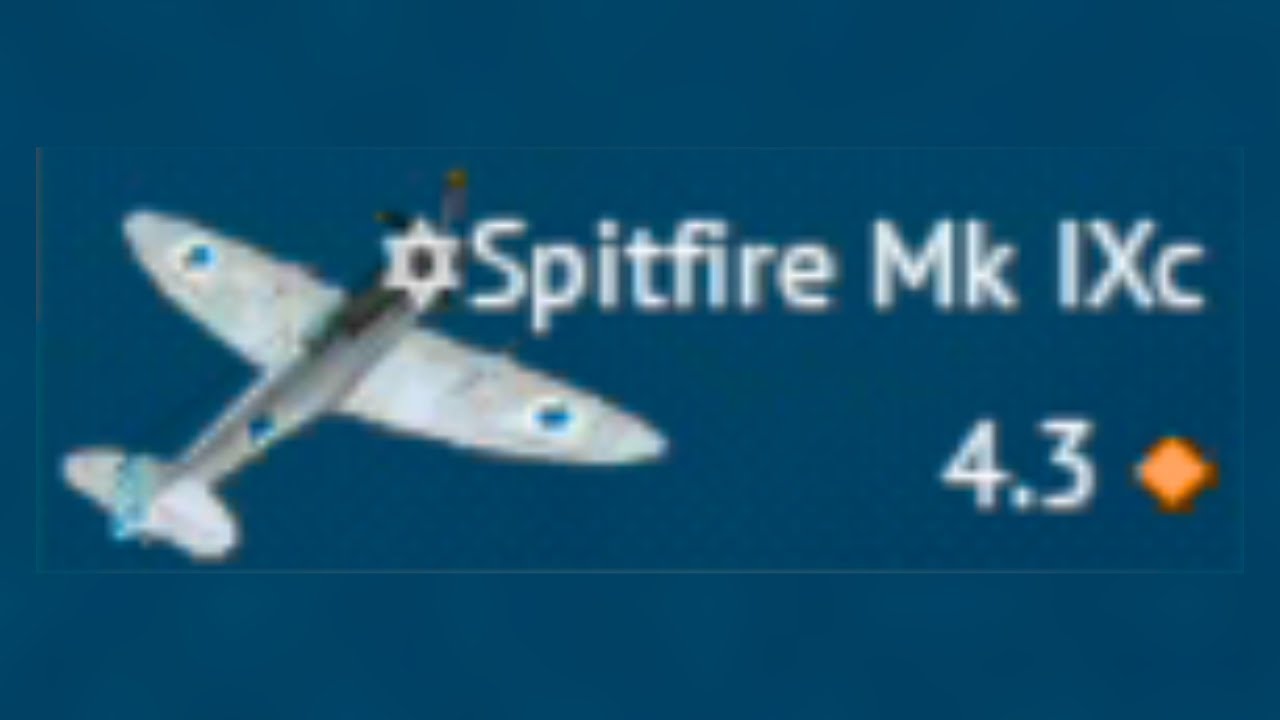 The Israeli Spitfire Mk IXc In War Thunder