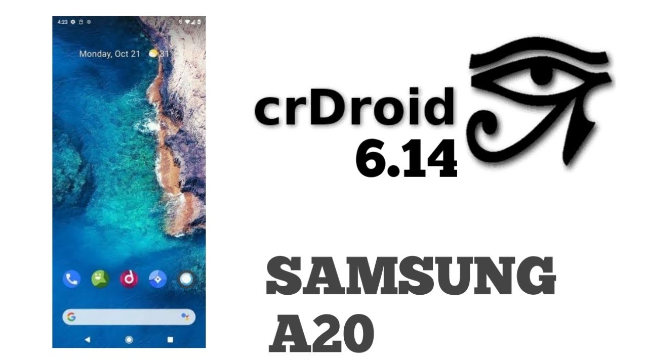 crDroid 6.14 With AOD  - Android 10 On Galaxy A20
